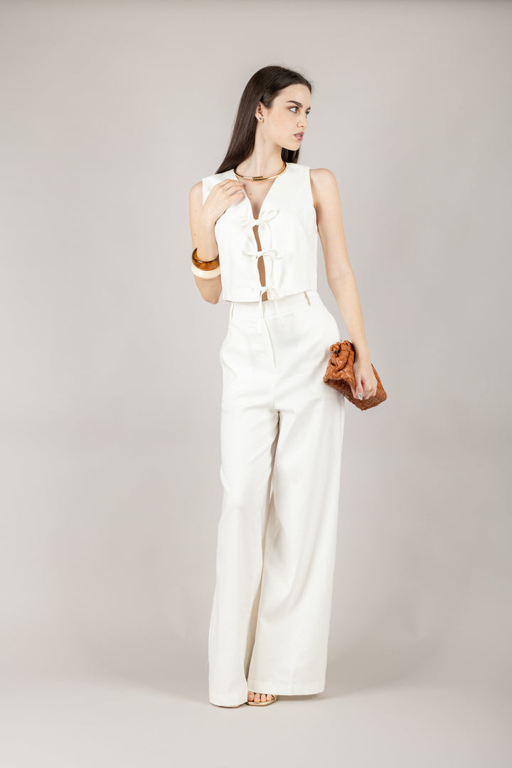 TENSIONE IN - 25D6890 - GILET CON FIOCCHI