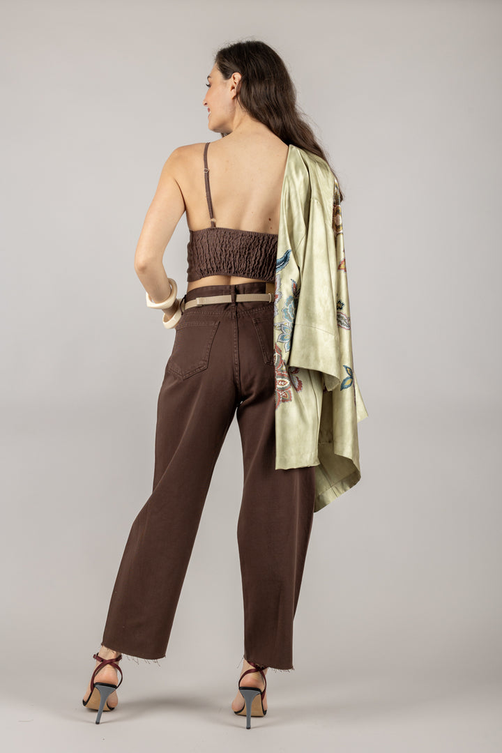 VICOLO - TD2286  - TOP CON BRETELLE