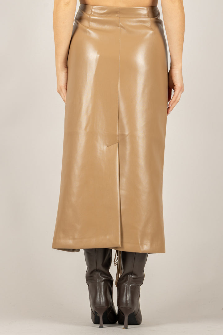 TENSIONE IN - 38067 - GONNA ECOPELLE FRANGE