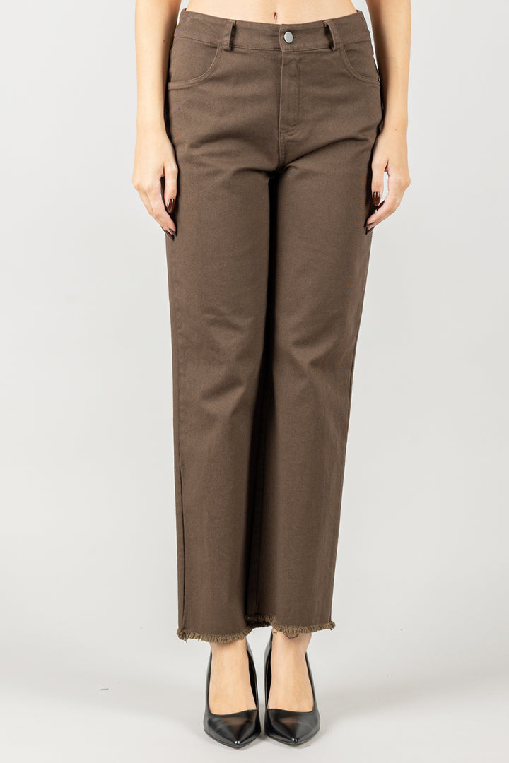 TENSIONE IN - PA5365 - JEANS DRITTO SFRANGIATO