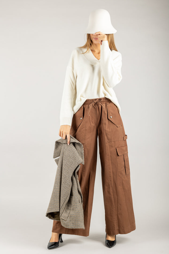 TENSIONE IN - 37629 - PANTALONE CARGO CON TASCONI
