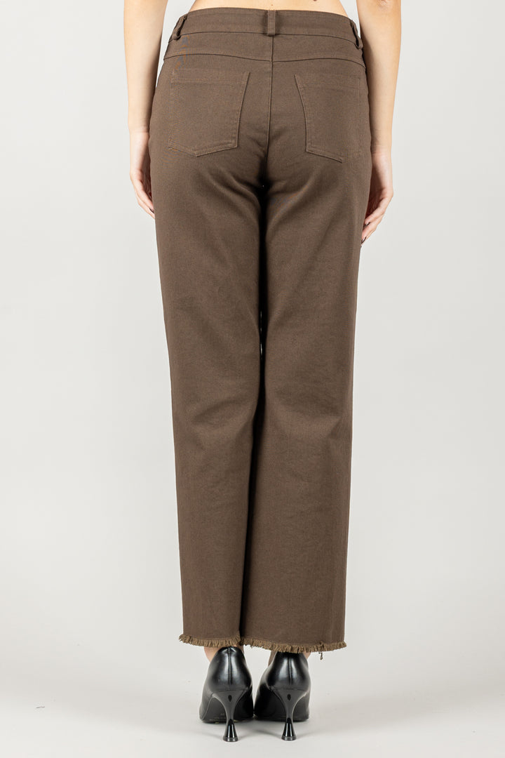 TENSIONE IN - PA5365 - JEANS DRITTO SFRANGIATO
