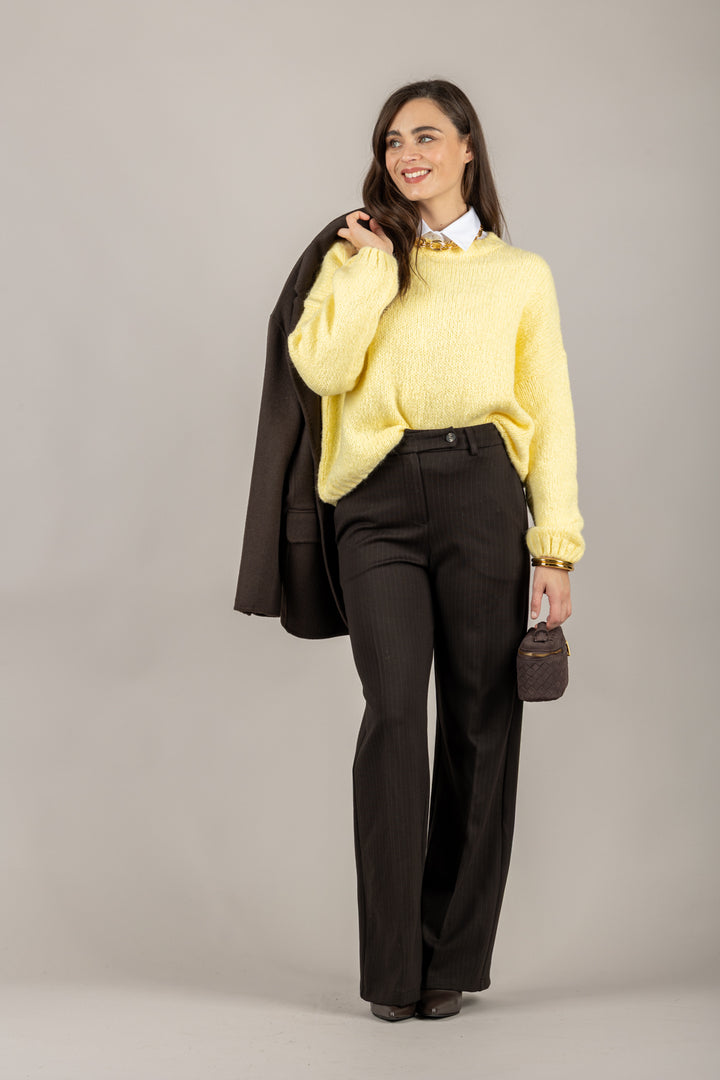 TENSIONE IN - 26P1547 - PANTALONE GESSATO