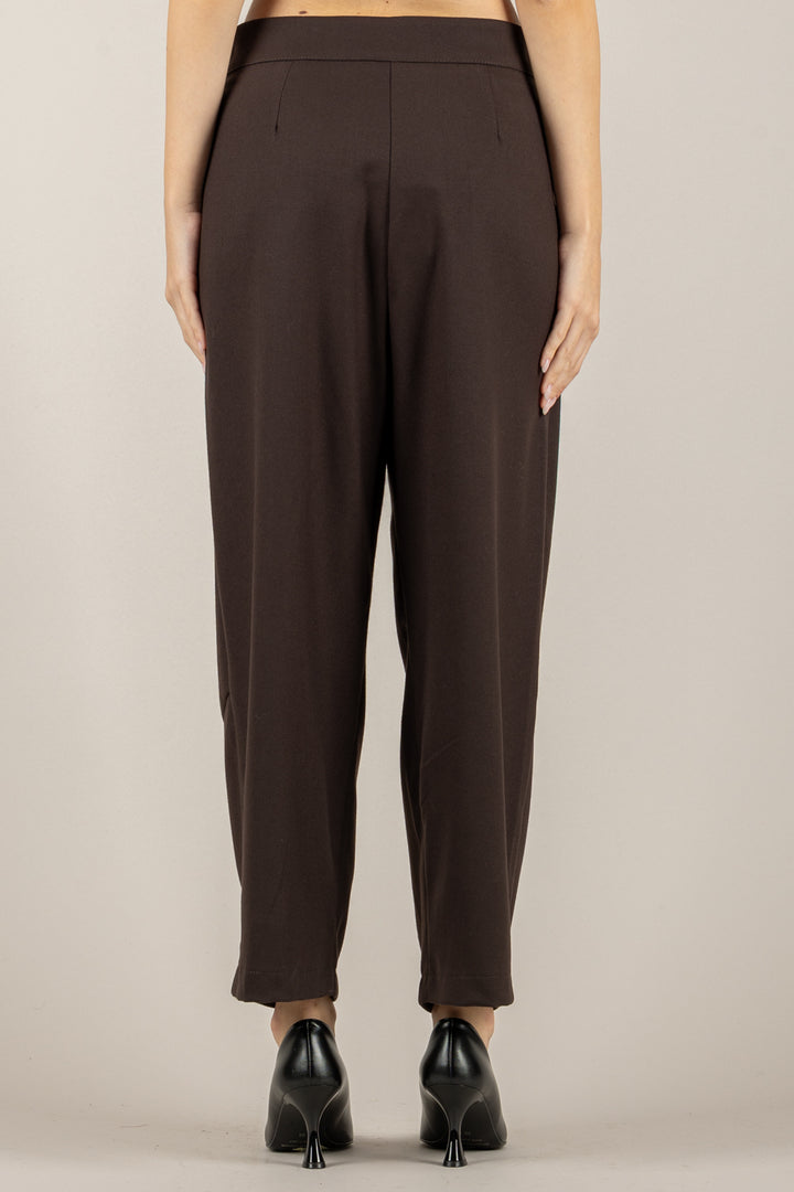 VICOLO - TF1909 - PANTALONE BAGGY IN FLANELLA