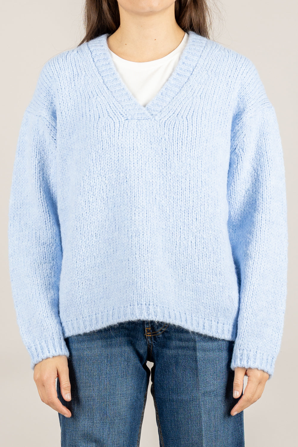 VICOLO - 33063F - MAGLIA SCOLLO A V