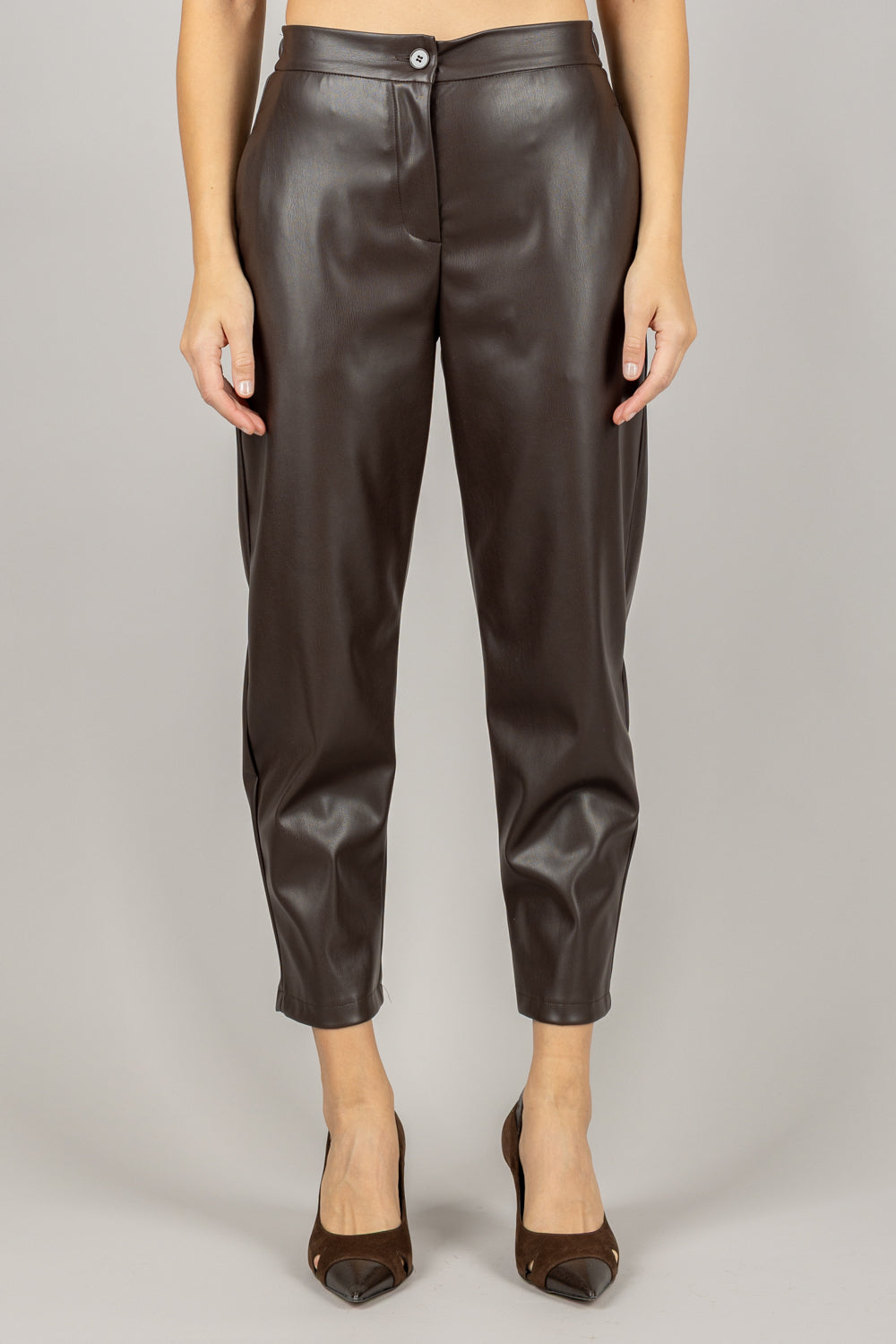 VICOLO - TF1679 - PANTALONE ECOPELLE CARROT