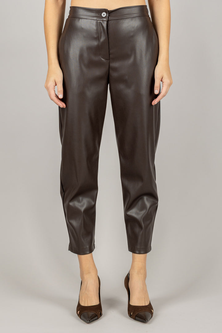 VICOLO - TF1679 - PANTALONE ECOPELLE CARROT