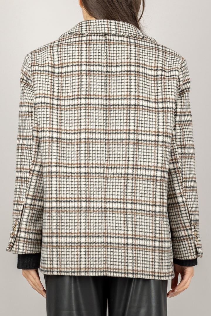 DIXIE - J845Y064 - GIACCA CHECK CON SPILLE