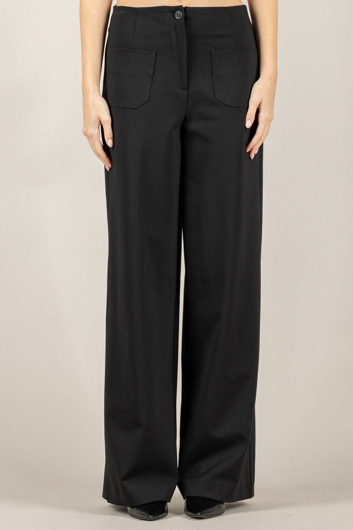 TENSIONE IN - 26P1522 - PANTALONE PUNTO MILANO CON TASCHE