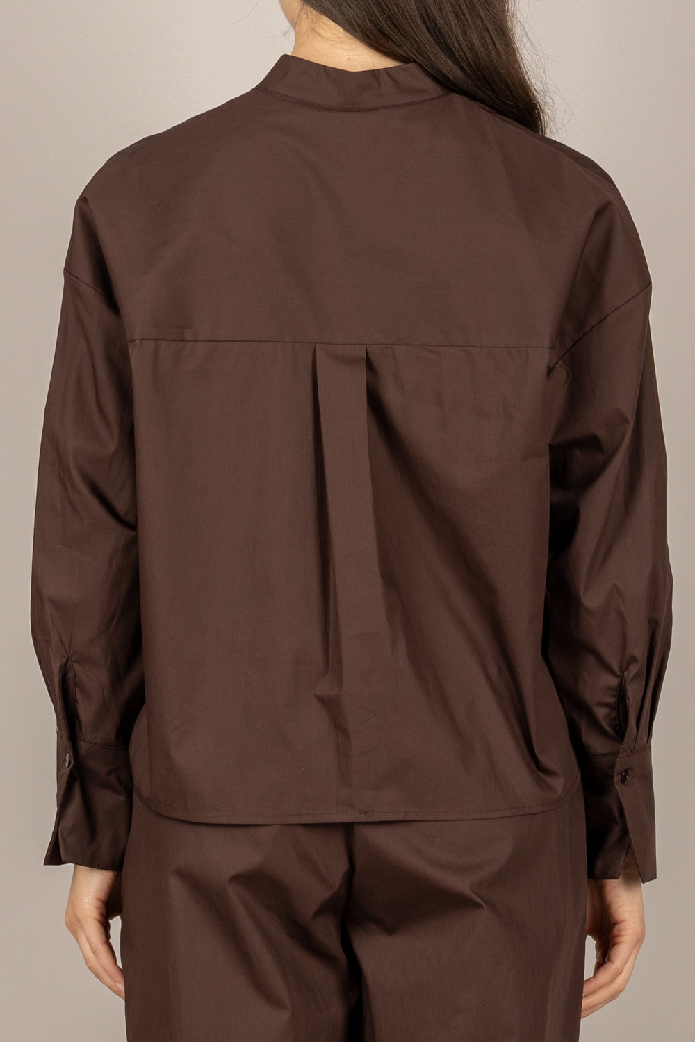 TENSIONE IN - 26C4933 - BLUSA SERAFINO CIOCCOLATO