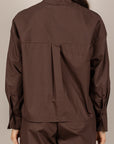 TENSIONE IN - 26C4933 - BLUSA SERAFINO CIOCCOLATO