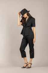 DIXIE - PDZV1UT - PANTALONE CAPRI NERO