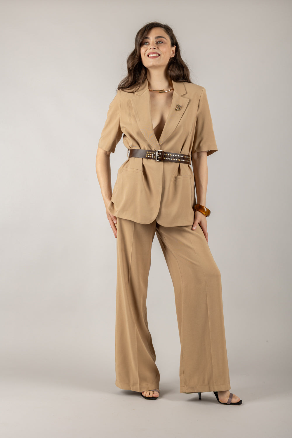 TENSIONE IN - 25P7568 - PANTALONE CON CINTA