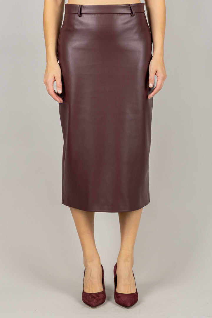 VICOLO - TF1621 - GONNA LONGUETTE ECOPELLE