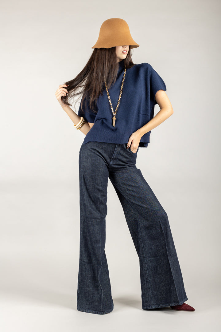 VICOLO - DF5005 - JEANS SIDNEY A PALAZZO