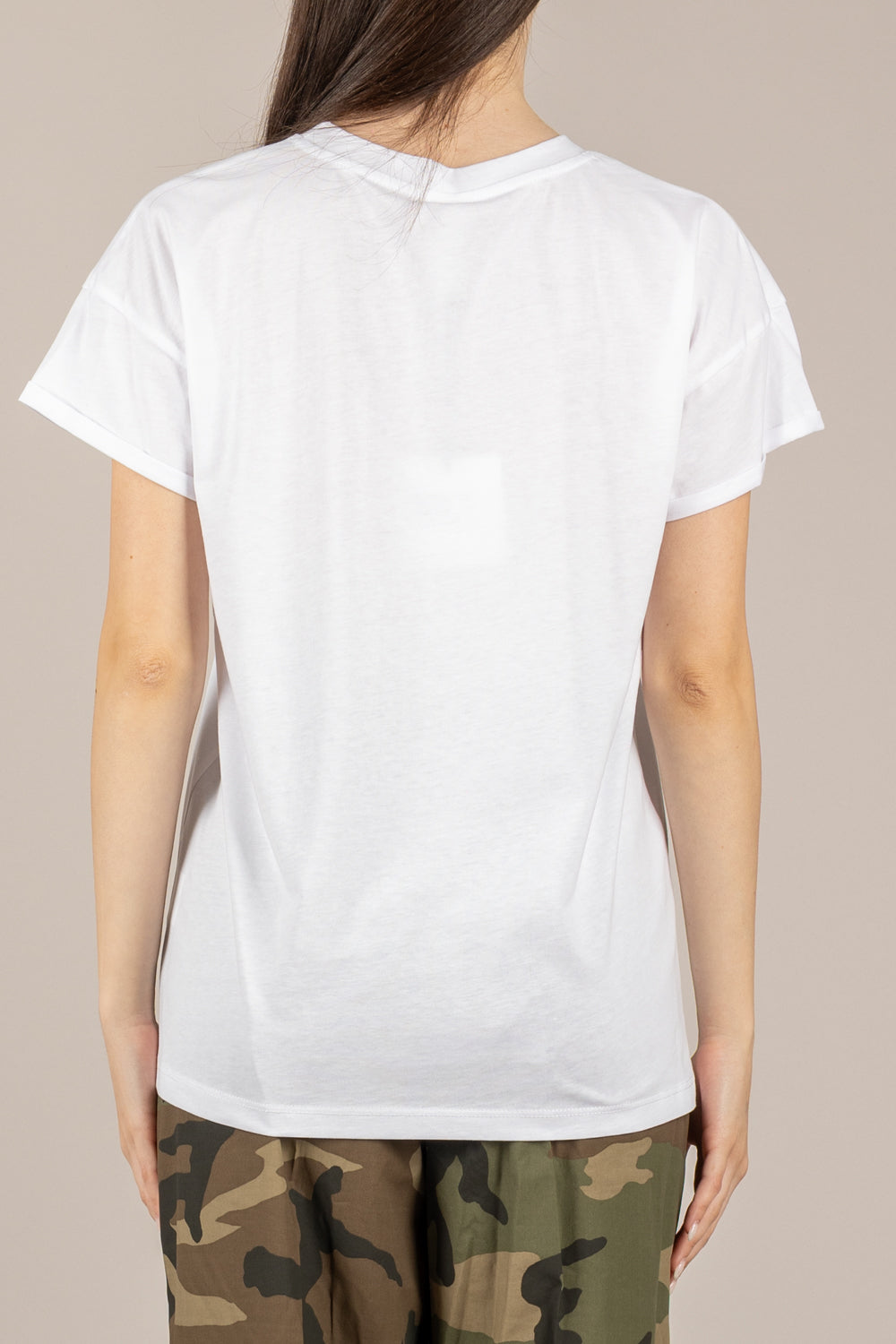 TENSIONE IN - 26M5228 - T-SHIRT TASCA CAMOUFLAGE BIANCO