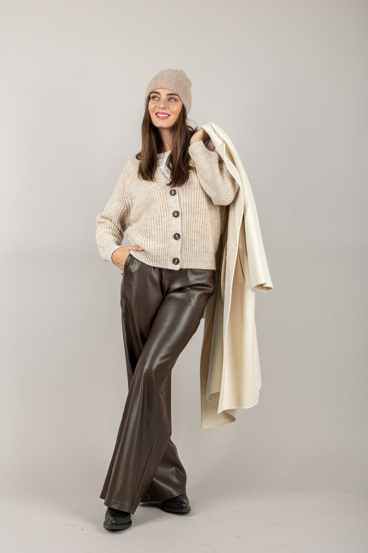 TENSIONE IN - D80942 - CARDIGAN IN MAGLIA