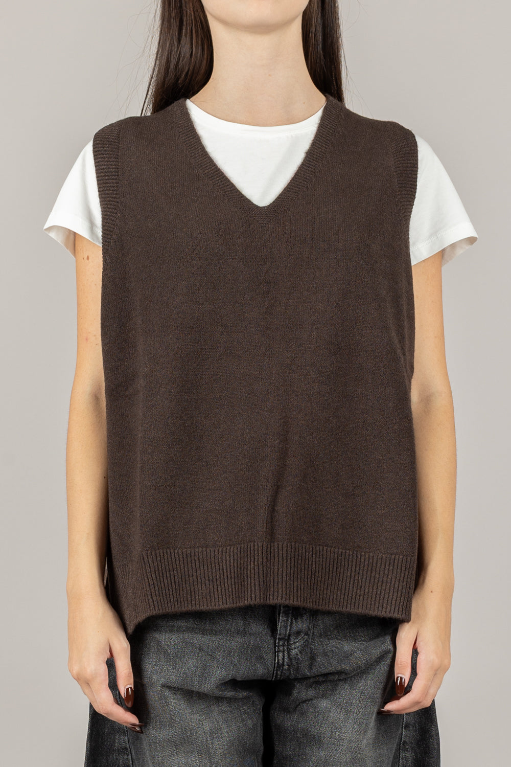 TENSIONE IN - 570626 - GILET OVER SCOLLO A V