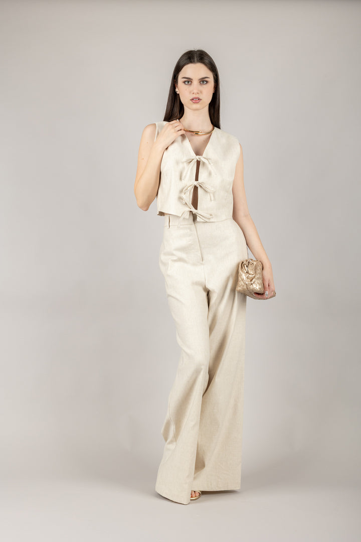 TENSIONE IN - 25P6897 - PANTALONE A PALAZZO