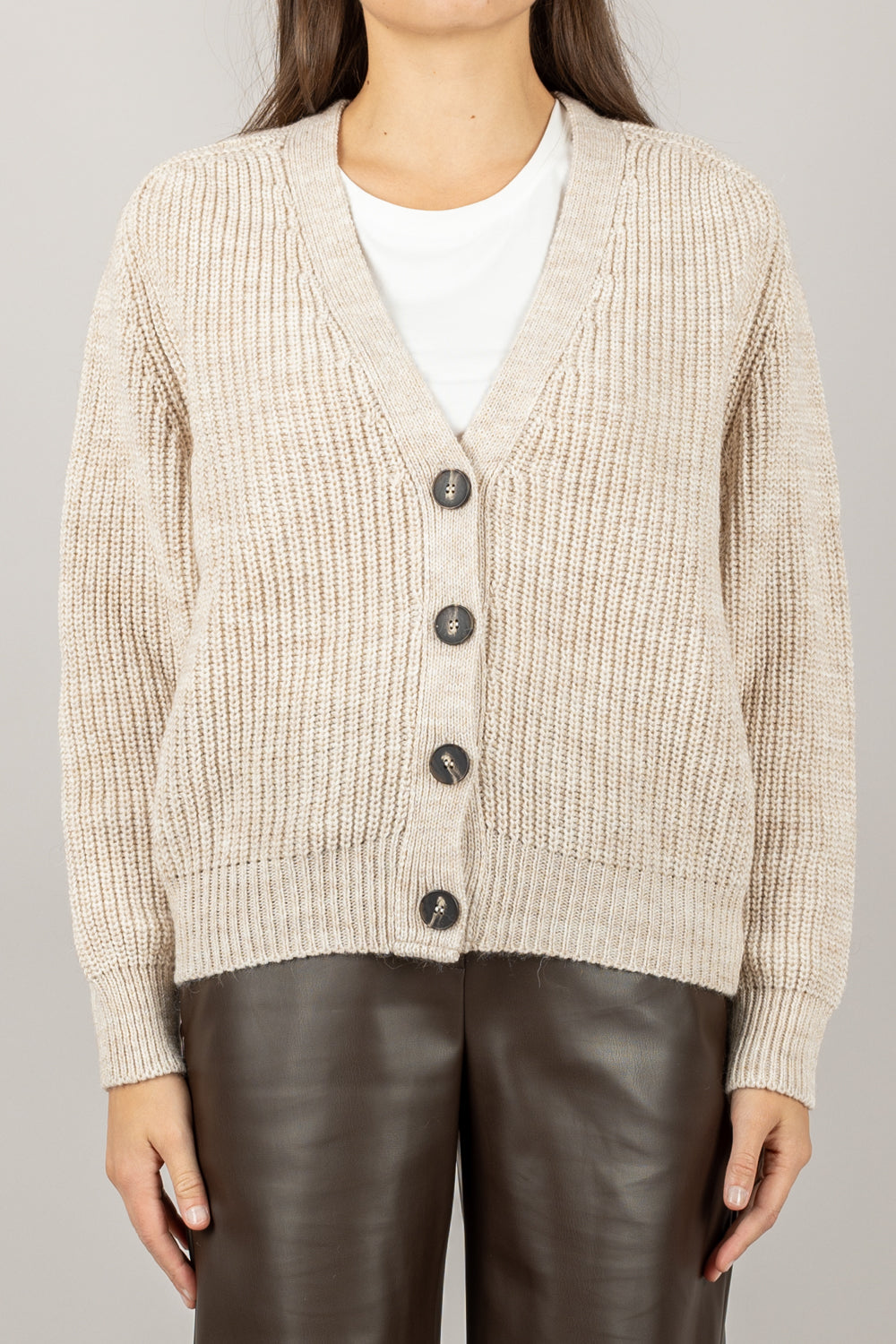 TENSIONE IN - D80942 - CARDIGAN IN MAGLIA