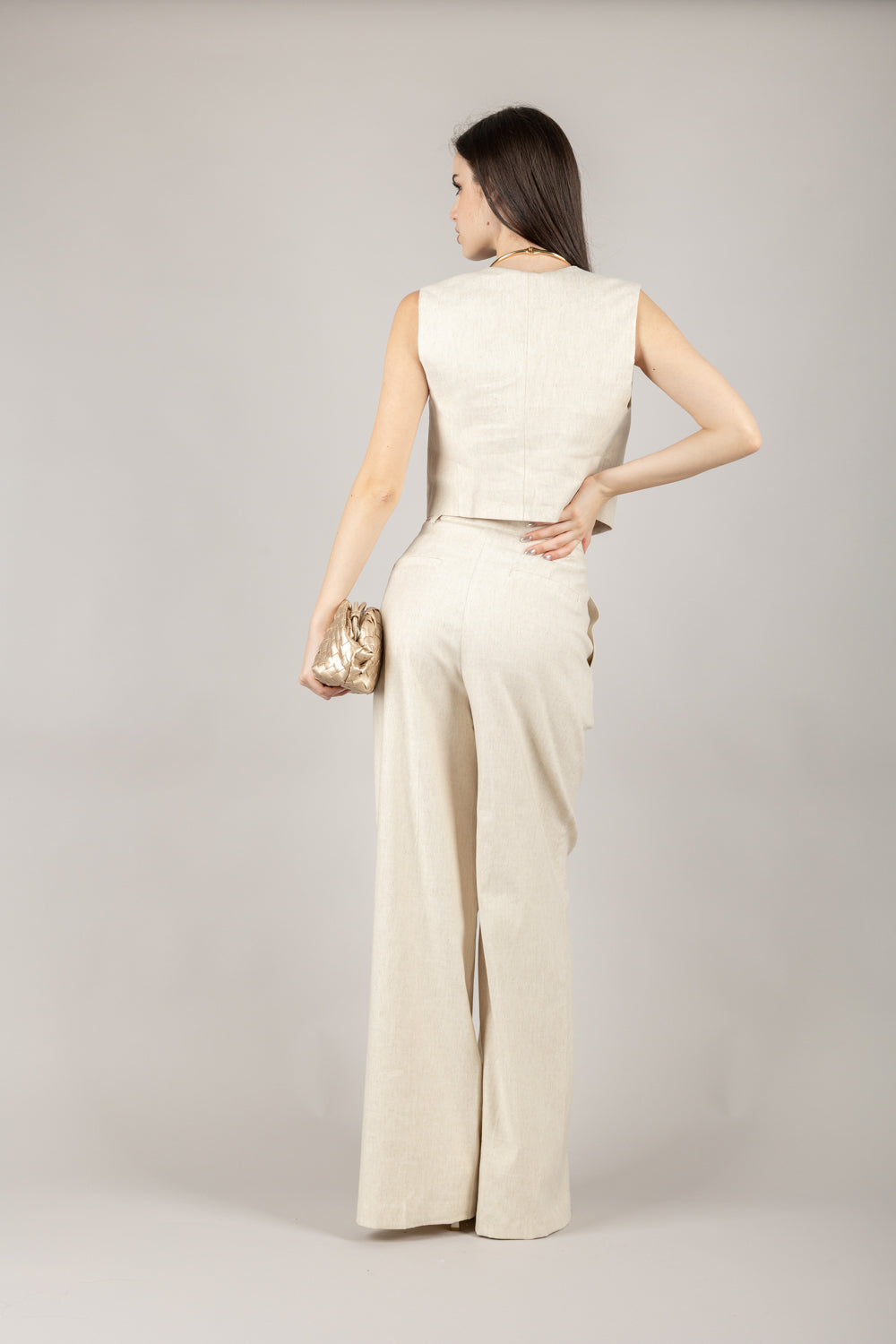 TENSIONE IN - 25P6897 - PANTALONE A PALAZZO