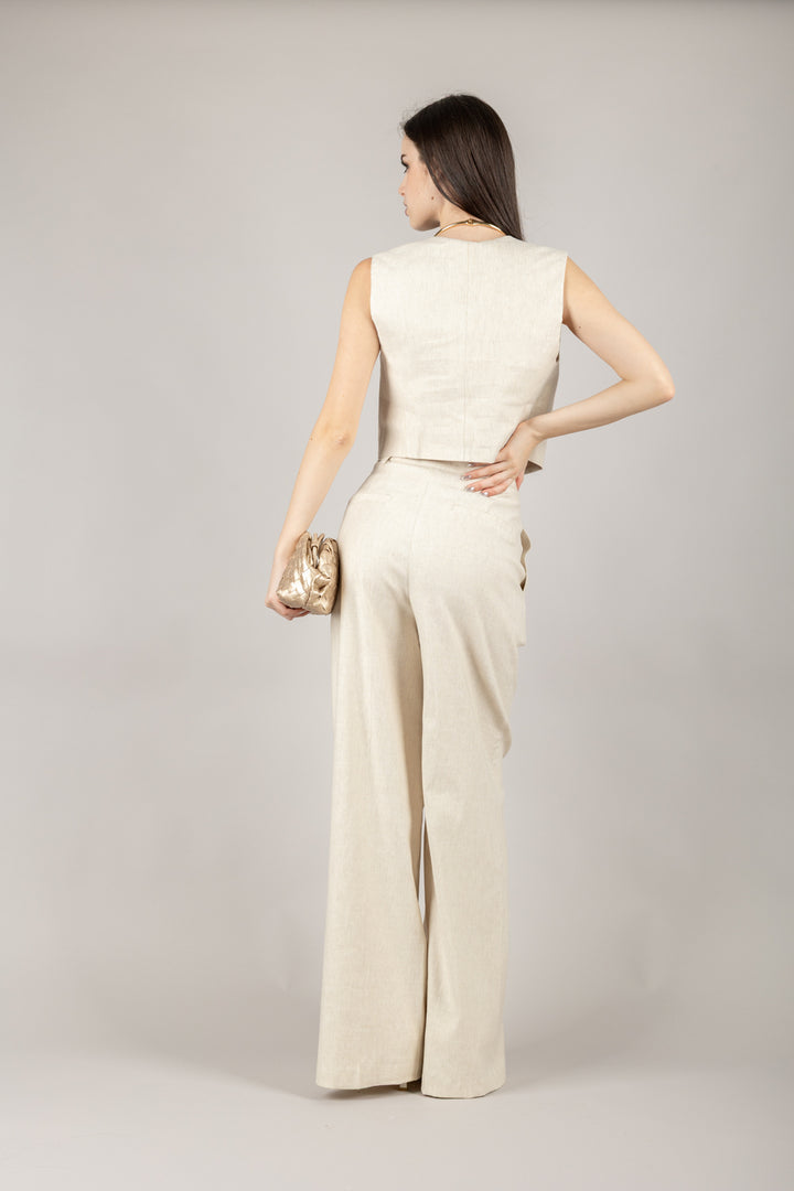 TENSIONE IN - 25P6897 - PANTALONE A PALAZZO
