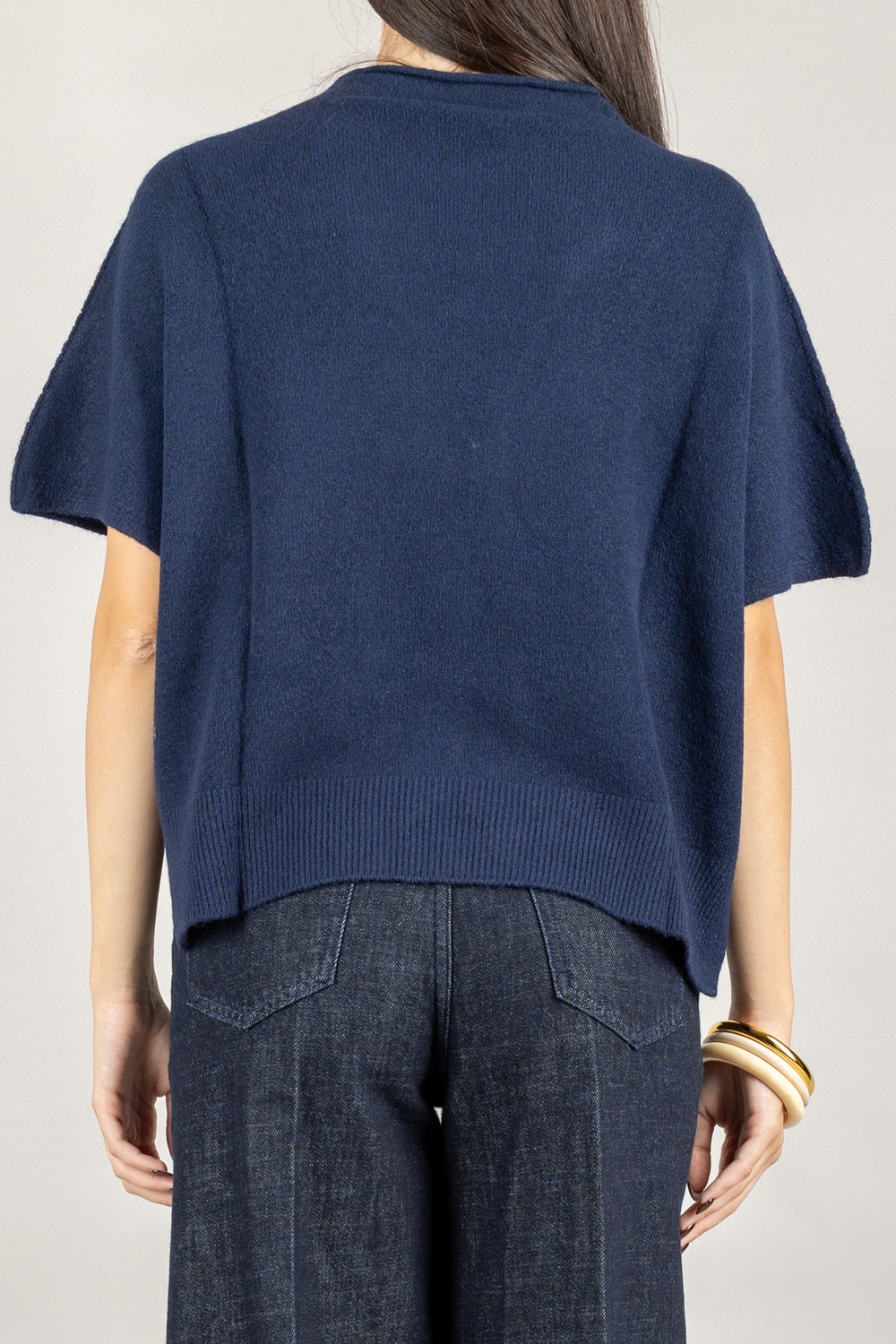 KONTATTO - 3M0840CN - MAGLIA SMANICATA COLLO CRATERE