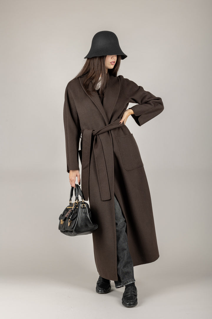 VICOLO - TF0004 - CAPPOTTO LUNGO CON CINTA