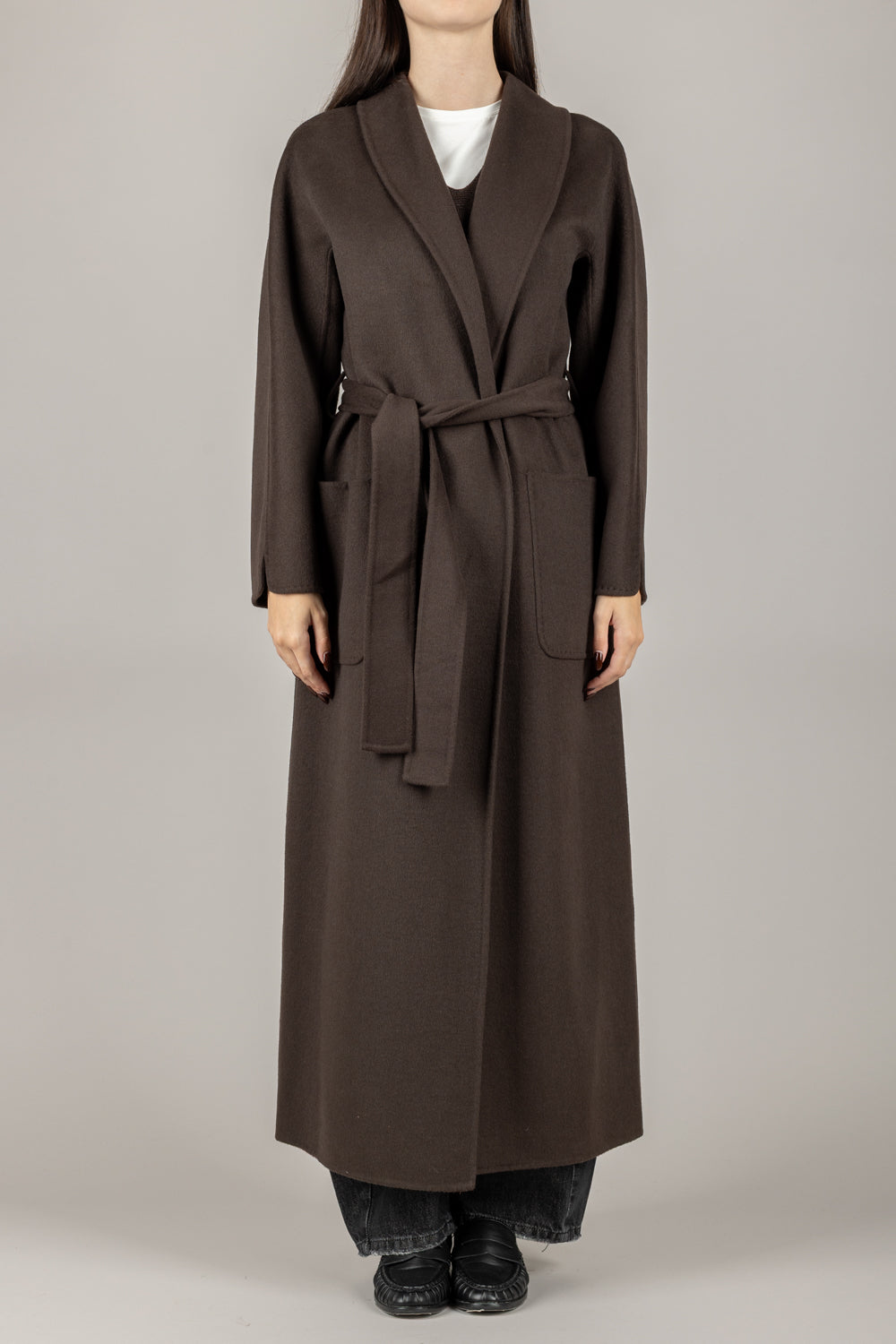 VICOLO - TF0004 - CAPPOTTO LUNGO CON CINTA