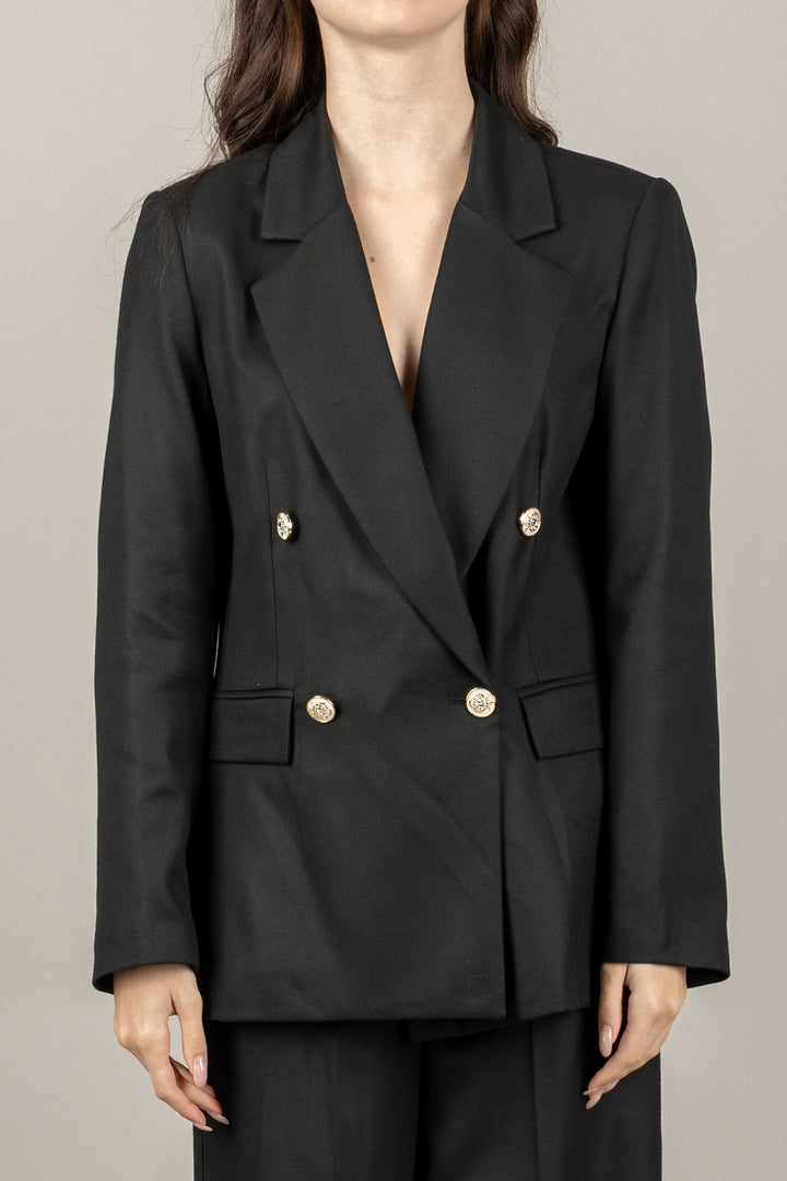 TENSIONE IN - 26B1351 - GIACCA DOPPIO PETTO BOTTONE GIOIELLO