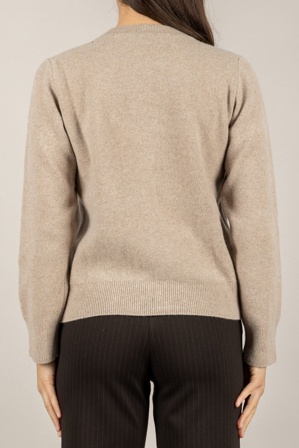 VICOLO - 22097F - CARDIGAN IN LANA CON TASCHINI