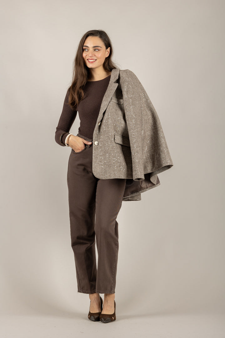 VICOLO - 77315F - MAGLIA COSTINE SLIM