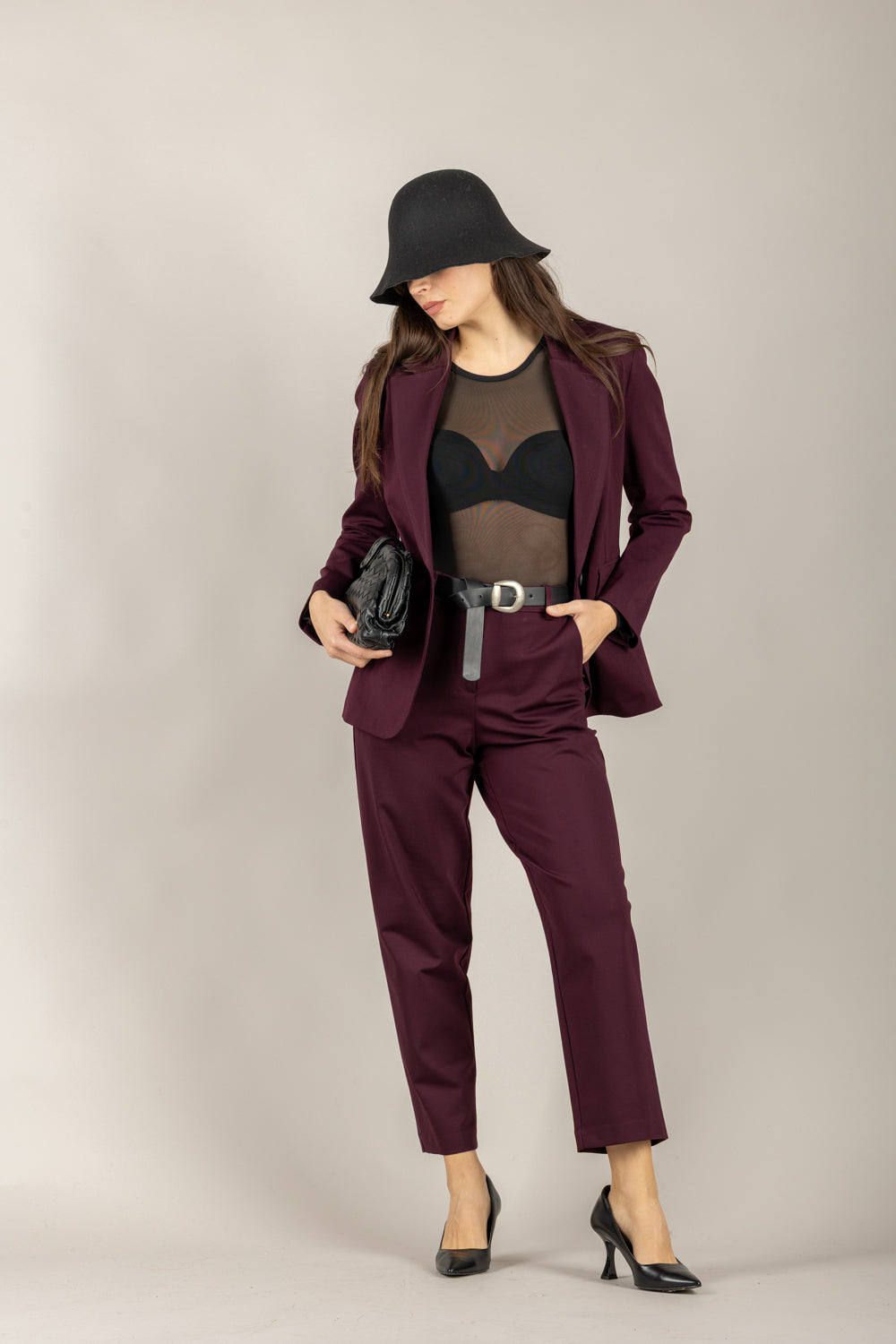 TENSIONE IN - 26B1203 - GIACCA PUNTO MILANO MONOPETTO