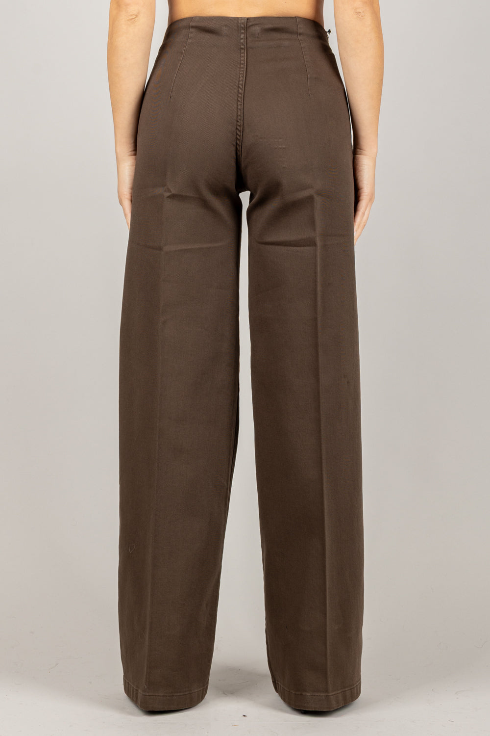 TENSIONE IN - CJ12707 - JEANS PALAZZO CON TASCHINI