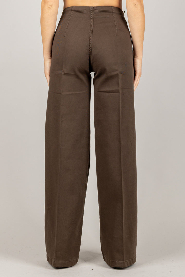 TENSIONE IN - CJ12707 - JEANS PALAZZO CON TASCHINI