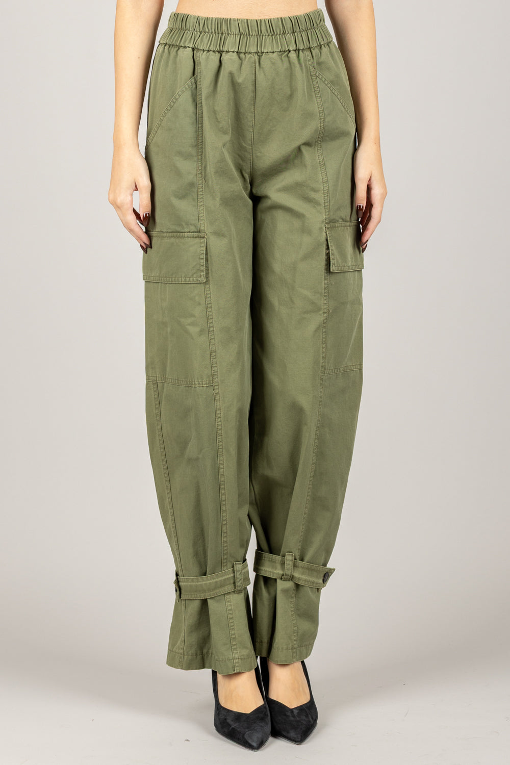 TENSIONE IN - HM705 - PANTALONE CON COULISSE E TASCONI