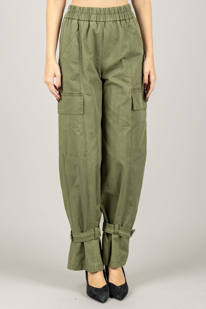 TENSIONE IN - HM705 - PANTALONE CON COULISSE E TASCONI