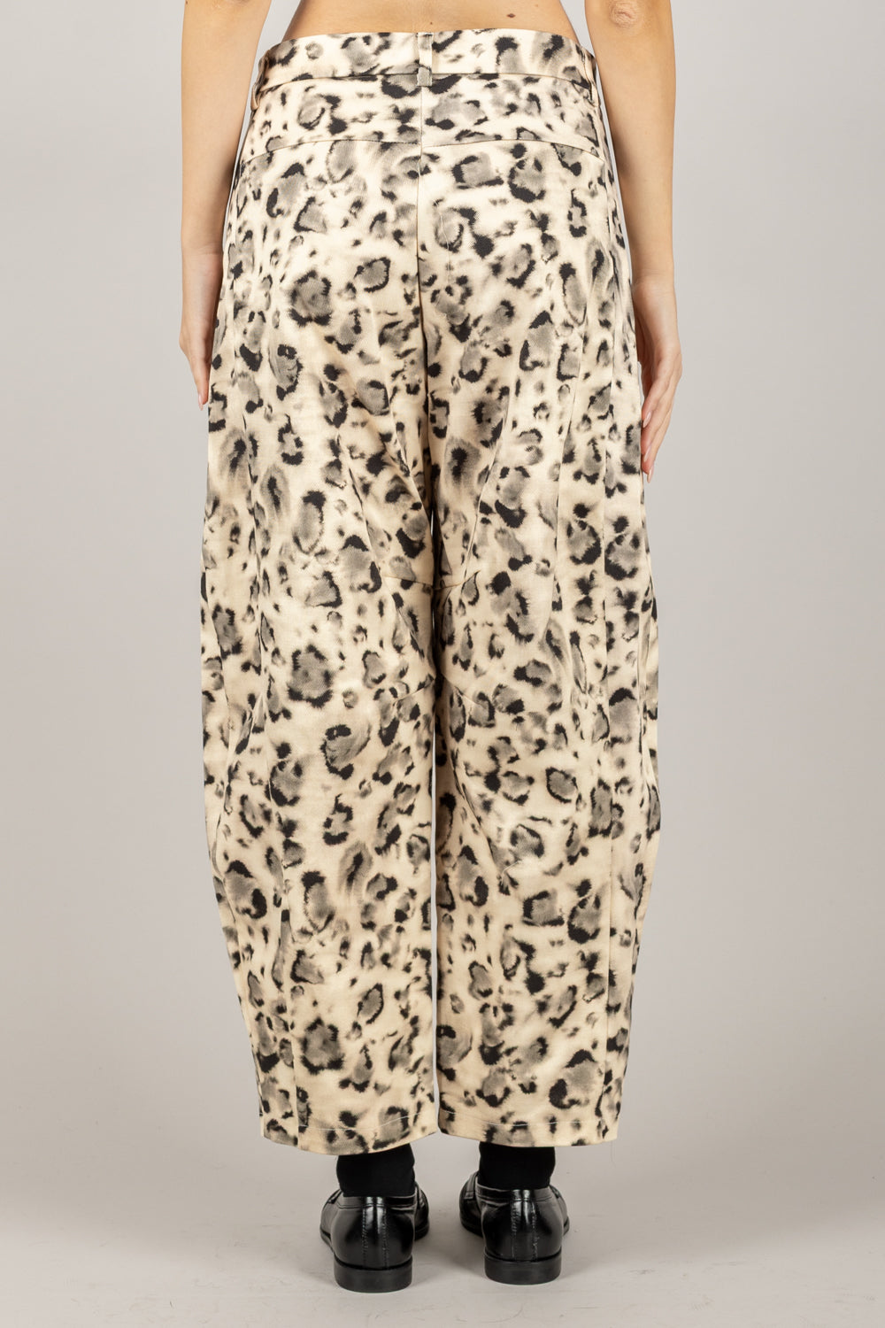 IMPERIAL - P5T5KPA - PANTALONE CARROT ANIMALIER