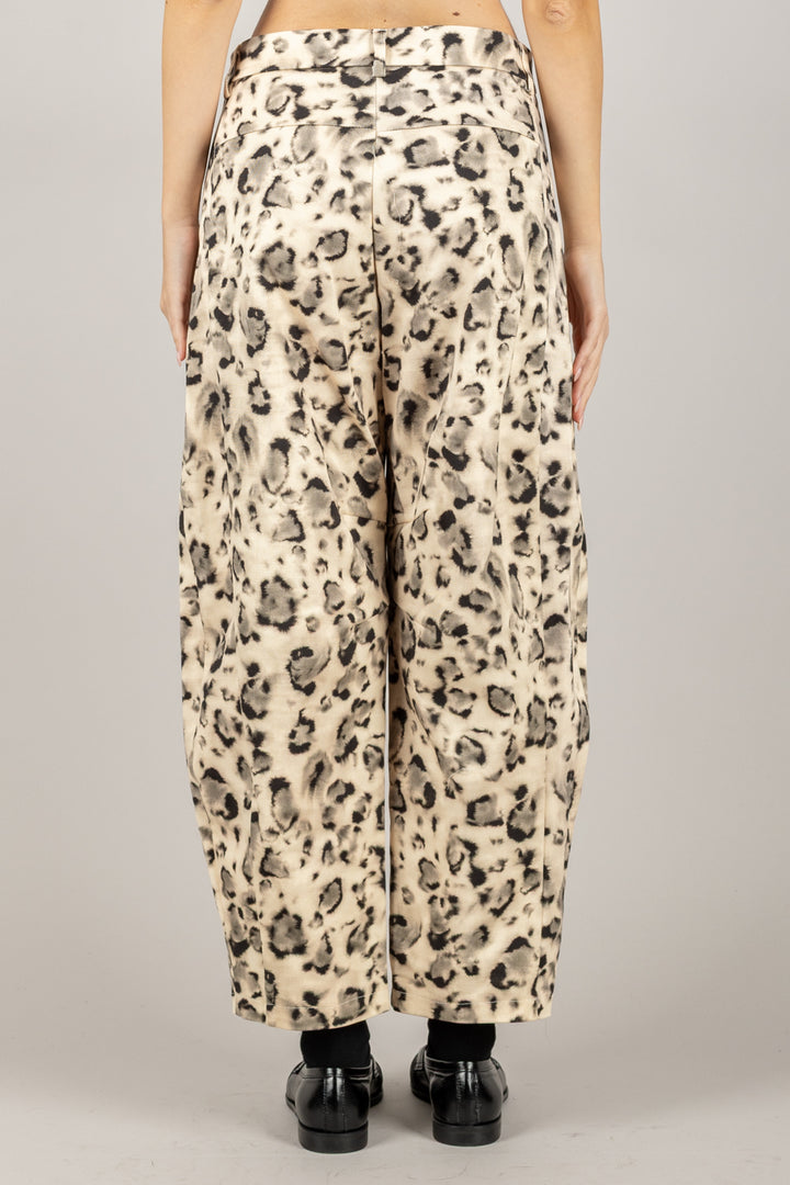 IMPERIAL - P5T5KPA - PANTALONE CARROT ANIMALIER