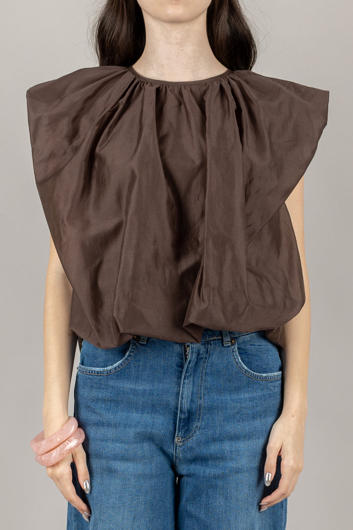 VICOLO - TD2345 - BLUSA FIOCCO SCHIENA