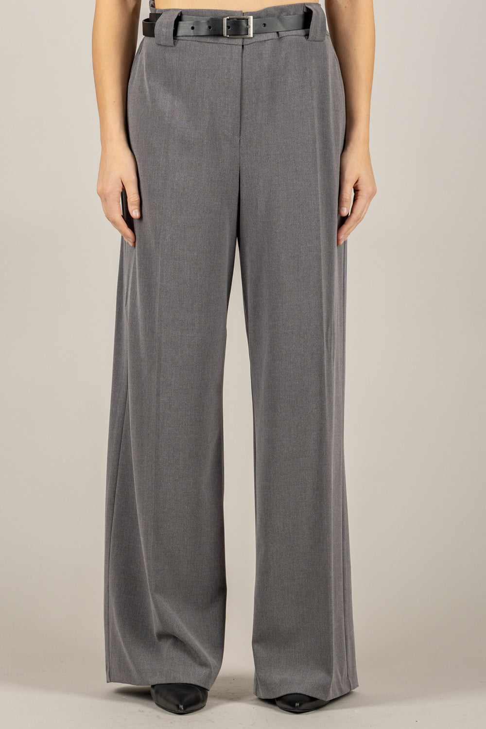 TENSIONE IN - 26P1046 - PANTALONE GAMBA DRITTA CON CINTURA