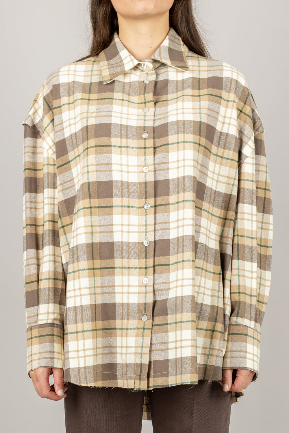 VICOLO - TF1797 - CAMICIA OVER CHECK