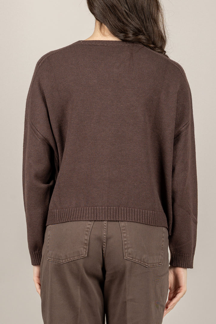 VICOLO - 77062F - MAGLIA SCATOLETTA GIROCOLLO