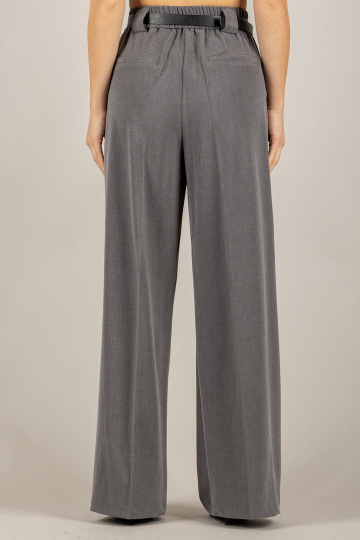 TENSIONE IN - 26P1046 - PANTALONE GAMBA DRITTA CON CINTURA