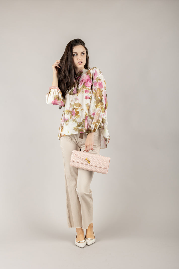 TENSIONE IN - PA5269 - PANTALONE GAMBA DRITTA CON CINTA