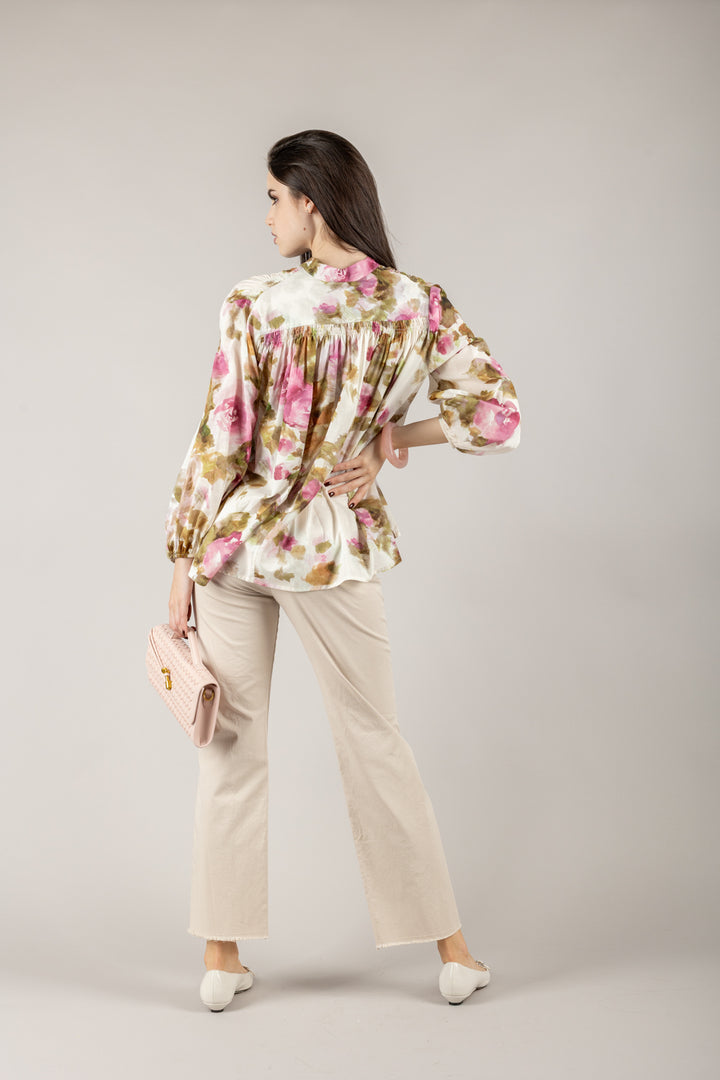 TENSIONE IN - PA5269 - PANTALONE GAMBA DRITTA CON CINTA