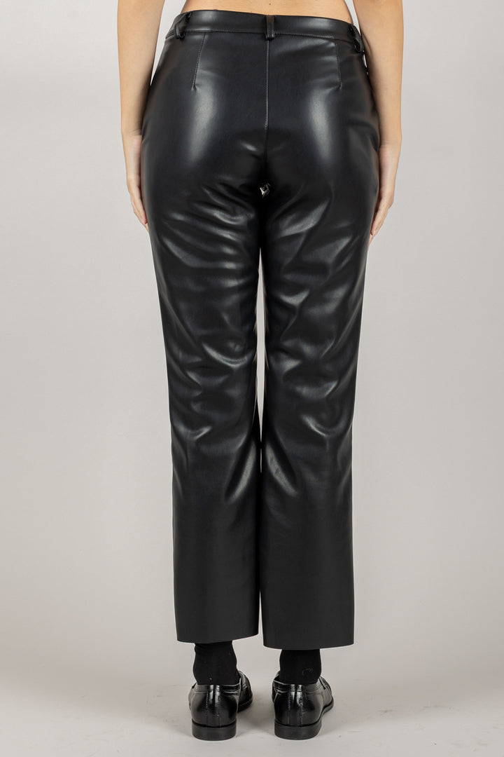 TENSIONE IN - 222128-25 - PANTALONE ECOPELLE A SIGARETTA