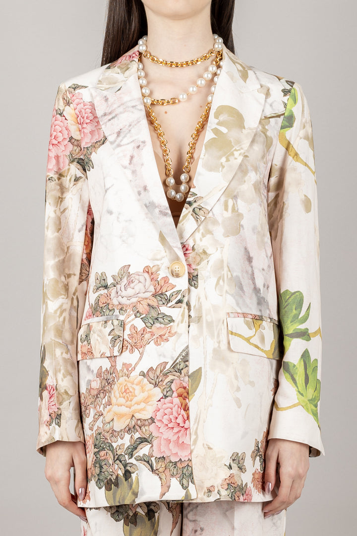 DIXIE - JCZUWSC/PDHDWSC - COMPLETO FLOREALE GIACCA E PANTALONE