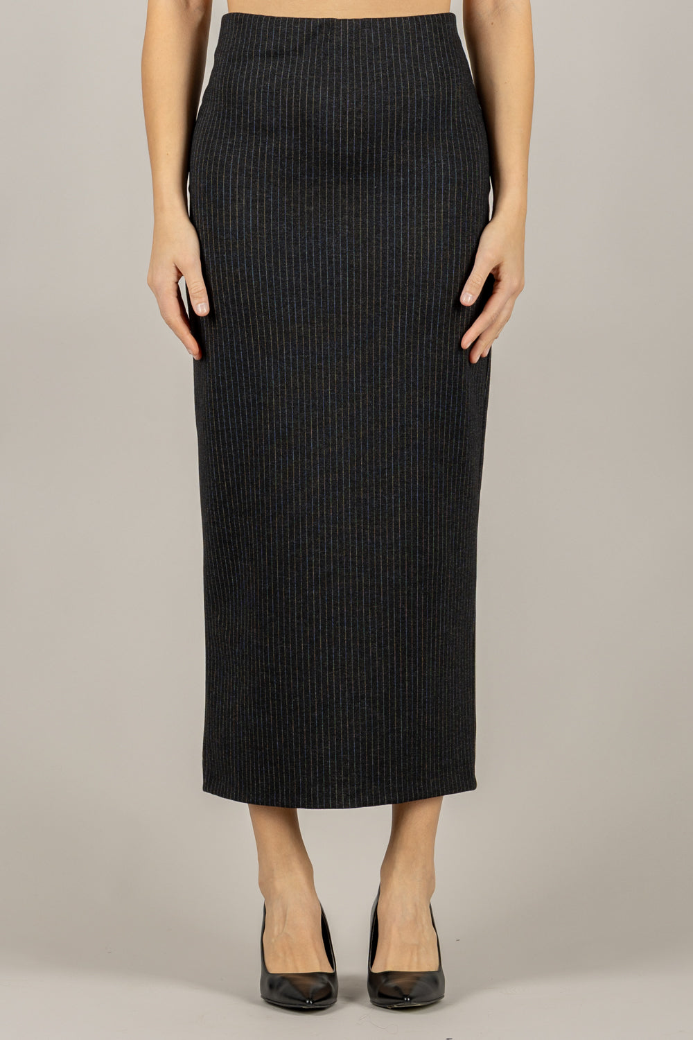 TENSIONE IN - 26G1627 - GONNA LONGUETTE GESSATA