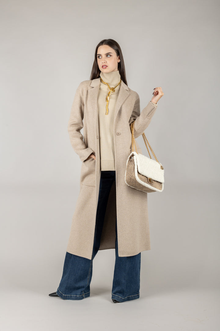 VICOLO - TF0002 - CAPPOTTO LUNGO CON TASCHE